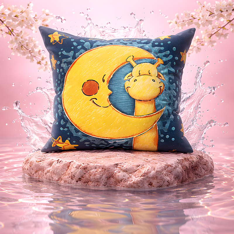 Giraffe Good Night Glow Pillow