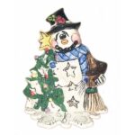 Snowman Ceramic Night Light - Only 2 available!