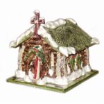 Log Cabin Church Night Light- 2 pieces left