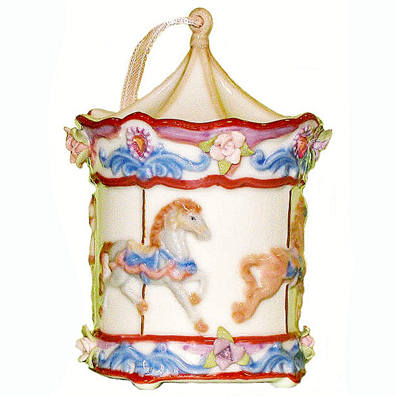 006-CO58037_3-1.jpg Carousel Musical Ornament ONLY 1 LEFT! - Image 1