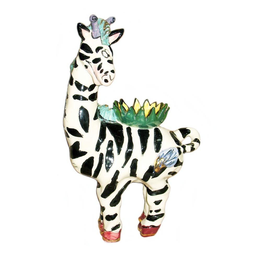 006-GC21093_3.jpg Zebra Collectible T- light Holder - Image 1