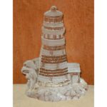 Lighthouse Glass Block Figurine