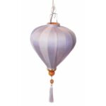 Oriental Fabric Lantern 2 pc set - Lilac