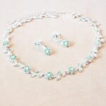 Floral Green Crystal Choker - Maya Fashion Jewellery