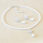 Beatrix Pearl Rhinestone Set - Fashion Jewellery