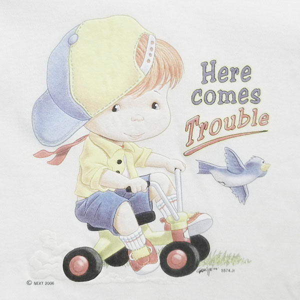 024-TROUBLE_3-LG.jpg T-shirt - Here Comes Trouble - Image 1