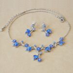 Sapphire Crystal Floral Necklace - Fashion Jewellery