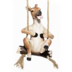 Fawn Figurine - Happy Fawn on a Swing- 2 pieces left