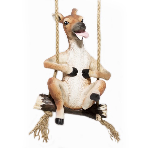 031-21129348_3-LG.jpg Fawn Figurine - Happy Fawn on a Swing- 2 pieces left - Image 1