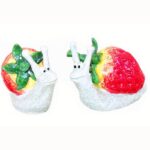 Snails Salt and Pepper Shaker - Strawberry Snails - Last One!