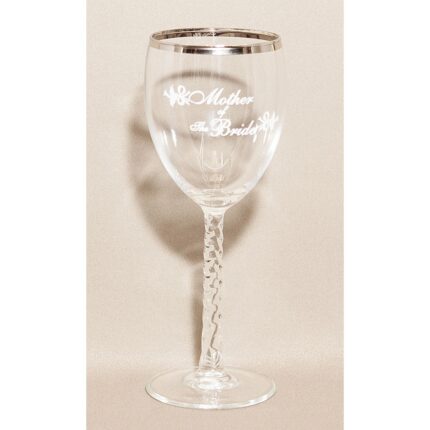 Mother Of The Bride Wedding Wine Glass
