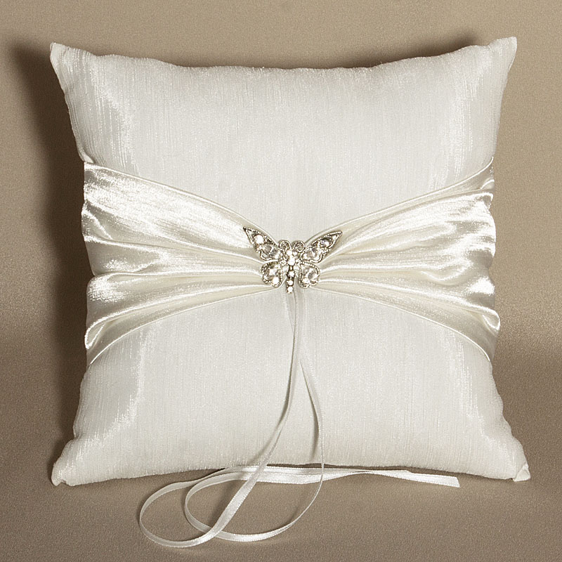 047-21630_3.jpg Butterfly Wedding Ring Bearer Pillow - Image 1