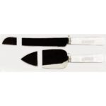 Its All About Love White Wedding Knife Server Set