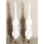 Iridescent Pearl Taper White Set Wedding