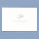 Thank You White Set Notecards Wedding