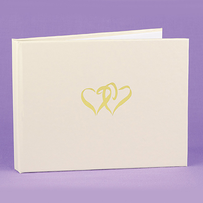 047-58207_3.jpg Ivory Wedding Guest Book - Image 1
