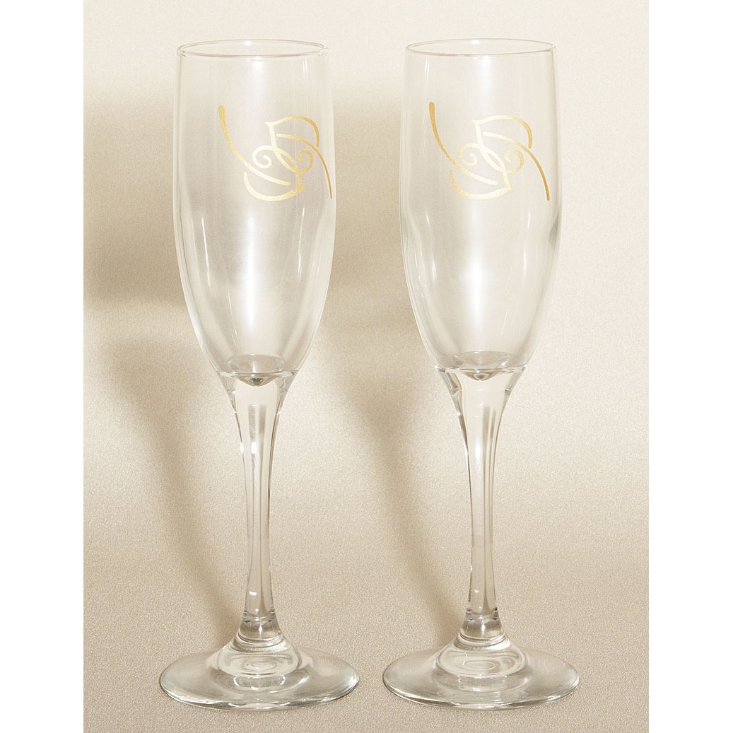 047-59337_3.jpg Nature Ivory Wedding Toasting Flutes - Image 1