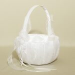 Wedding Flower Girl Basket - Schiffon Daisy