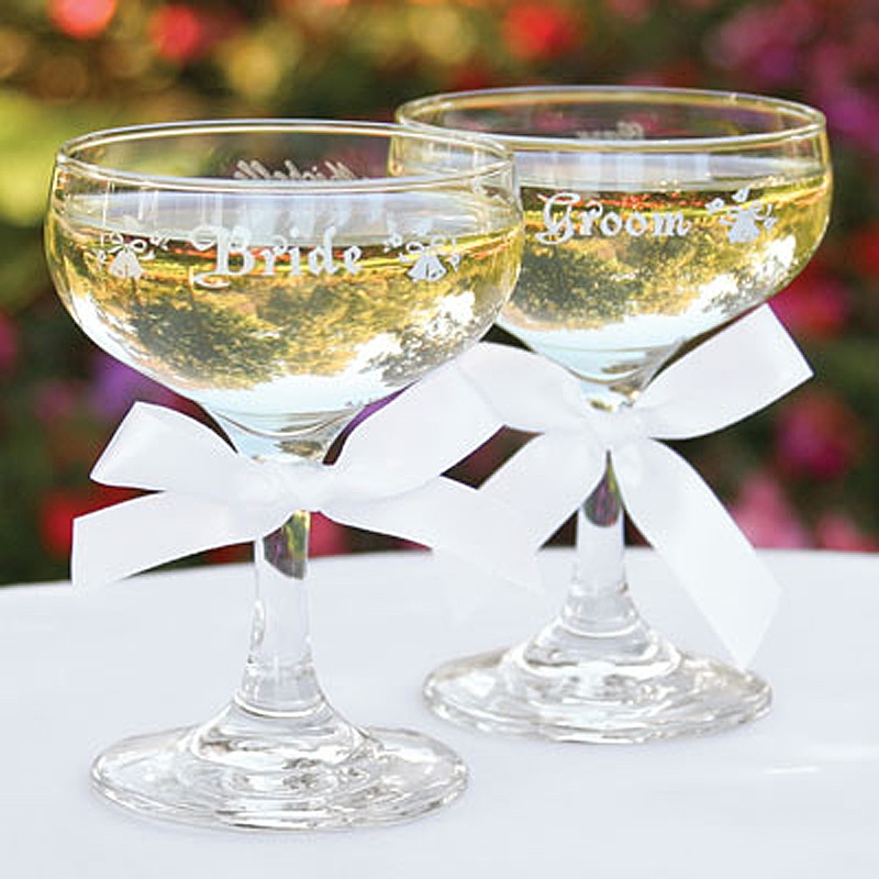 047-W493_31.jpg Wedding Champagne Coupe for the Bridal Party - Pair - Image 1