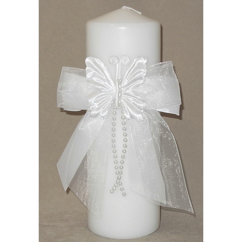 054-10178_31_0.jpg Wedding Unity Candle Butterfly - Image 1