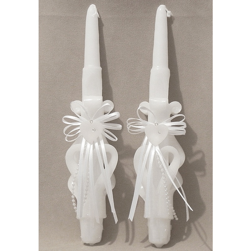 054-10185_1_31_0.jpg Wedding Taper Set Heart - Image 1