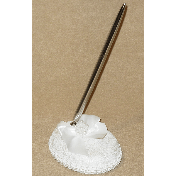 054_102106_1_3.png Wedding Pen Set White Pearls - Image 1