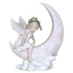 Porcelain Figurine - Angel Girl on Moon