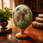 Majestic Africa Ostrich Egg- 1 piece left - Image 2