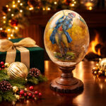 Golfer Tricks Ostrich Egg - 1 piece left - Image 6