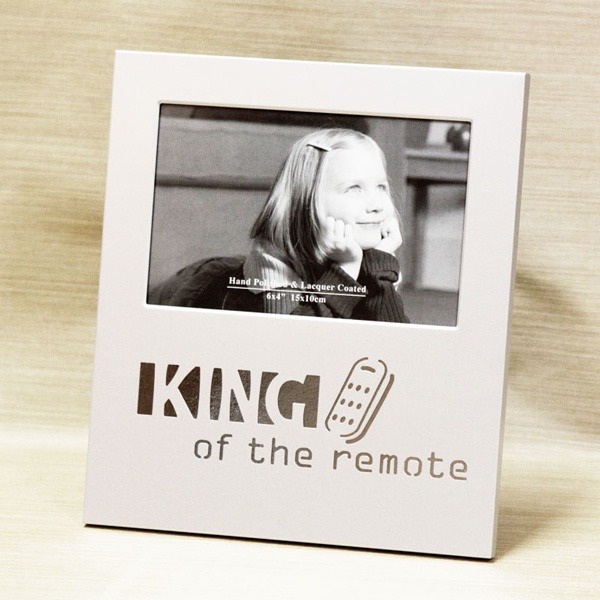 King Of The Remote – Silver Aluminum Table Frame