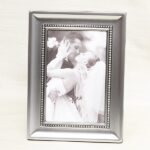 Pewter Beaded Table Frame - Home Accents Canada