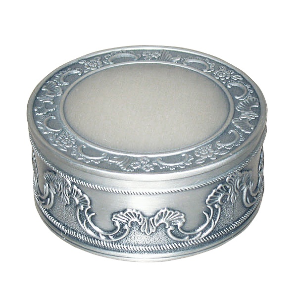094-WJ053S_3-LG1.jpg Pewter Round Jewelry Box - Image 1