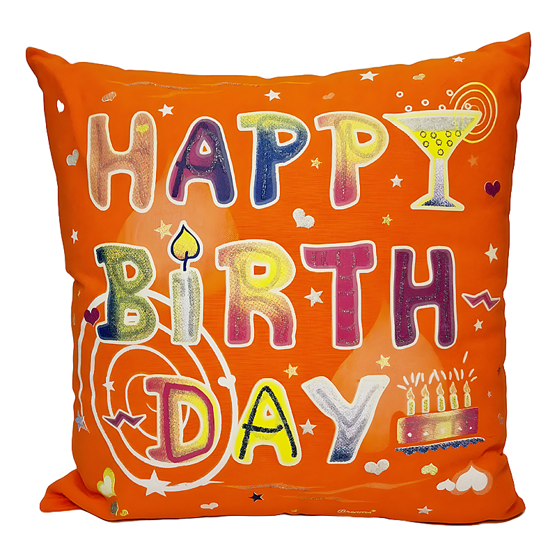 095-007-OR-1-LG.jpg Happy Birthday Glow Pillow - Image 1