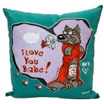 Charming Wolf - I Love You Babe Pillow - Image 4