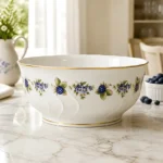Blackberry Fruit Bowl Set Fine Porcelain by Hollohaza - Image 3
