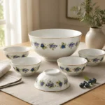 Blackberry Fruit Bowl Set Fine Porcelain by Hollohaza - Image 7
