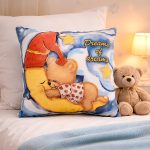 Sleeping Teddy Glow Pillow - Image 2