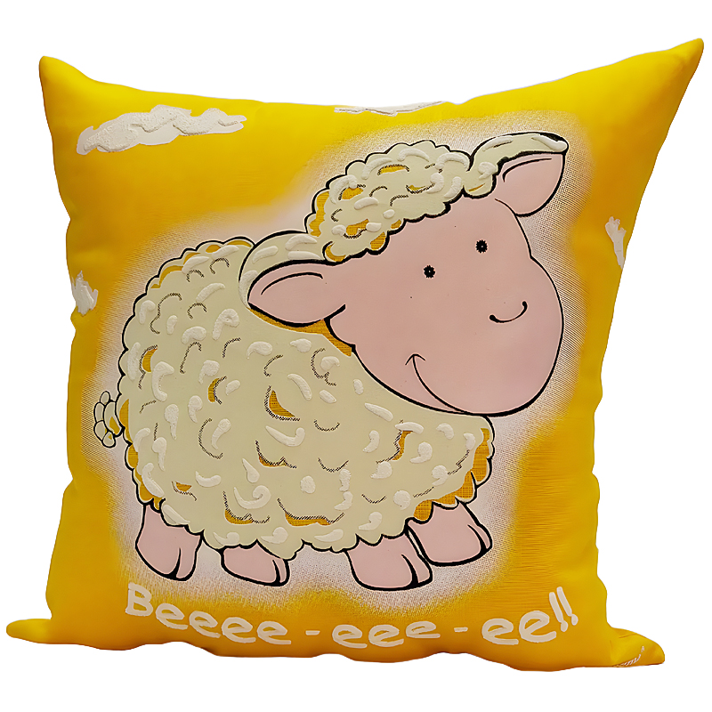 095-303-Ye-1-LG.jpg Beee Sheep Glow Pillow - Image 1