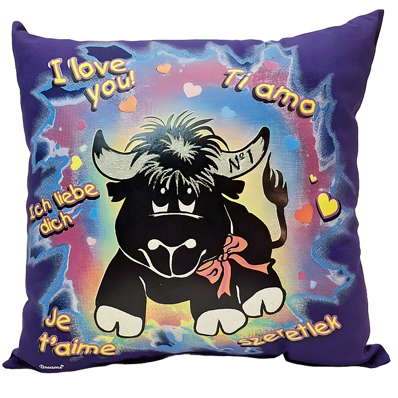 Love Bull Glow Pillow