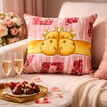 Two Giraffe Glow Pillow - Image 5