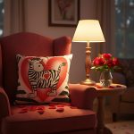 Zebra in Love Glow Pillow - Image 2