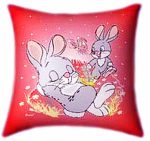 Bunnies Playing Glow Pillow - Image 2