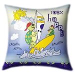 Sailing Turtles Glow Pillow