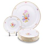 Alba Regia Cake Set Hand Painted - 21 Carat Gold Accent