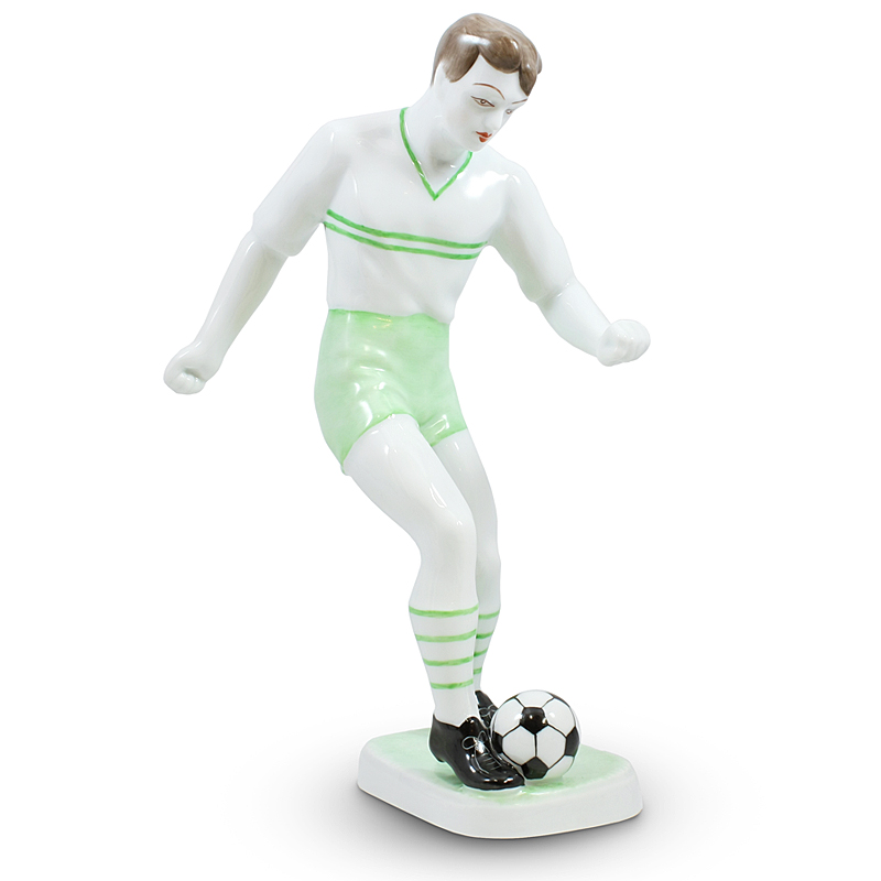 095-HOF-8053-01-LG.jpg Soccer Player Figurine Hollohaza - Image 1