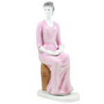 Reading Lady Porcelain Figurine - Image 2