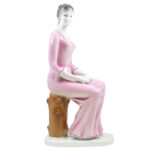 Reading Lady Porcelain Figurine