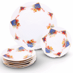 Silent Night  Cake Set – Porcelain 21 Carat Gold Accent