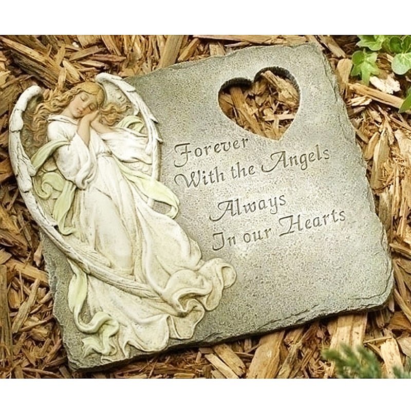 097-47477-04.jpg Angel Memorial Stepping Stone - Image 1