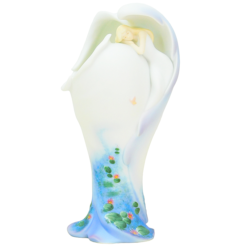097-62445-1-LG-1.jpg Angel with Pond Scene Vase - ONLY 1 LEFT! - Image 1